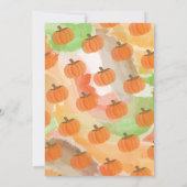 Najaarsuitnodigingen van de Pumpkin-schilderpartij Kaart (Achterkant)