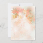 Najaarsuitnodigingen voor het diner van de fog-rep kaart (Achterkant)