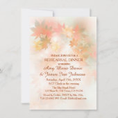 Najaarsuitnodigingen voor het diner van de fog-rep kaart (Voorkant)