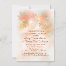 Najaarsuitnodigingen voor het diner van de fog-rep