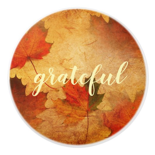 Najaarsvakantie Thanksgiving Keramische Knop (Voorkant)