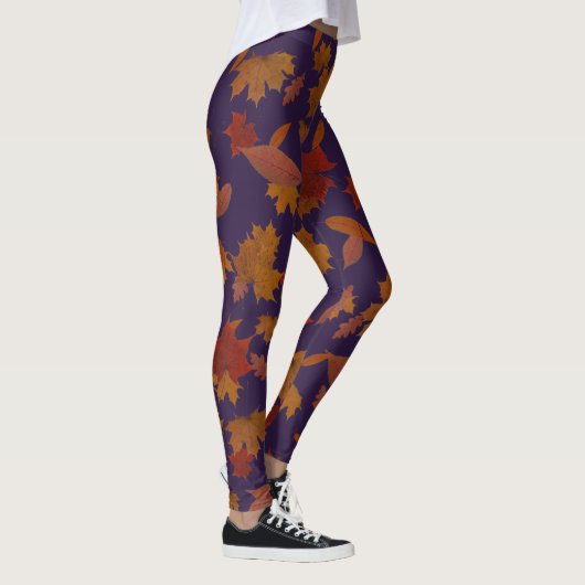 Najaarsval laat op de donkere indigo van de douane leggings (Rechts)