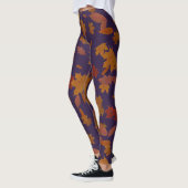 Najaarsval laat op de donkere indigo van de douane leggings (Links)