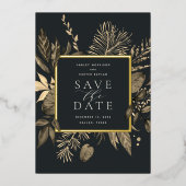 Najaarsvenster Folie Opslaan datumkaart Folie Uitnodiging (Voorkant)