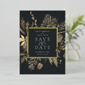 Najaarsvenster Folie Opslaan datumkaart Folie Uitnodiging (Staand Voorkant)