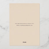 Najaarsvenster Folie Opslaan datumkaart Folie Uitnodiging (Achterkant)