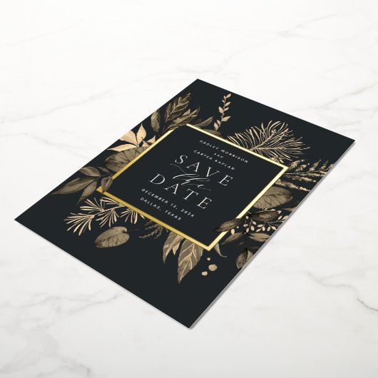 Najaarsvenster Folie Opslaan datumkaart Folie Uitnodiging (Gedraaid)