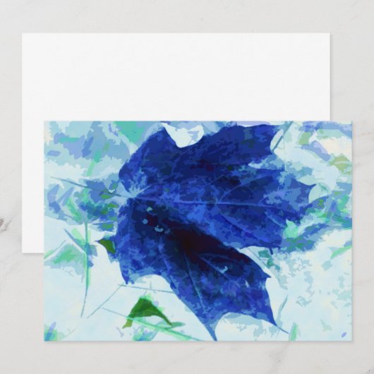 Najaarsverlofuitnodiging / aankondiging (Voorkant / Achterkant)