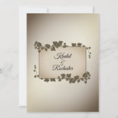 Najaarsviering bruiloft uitnodiging 5,5 x 7,5 inch (Achterkant)