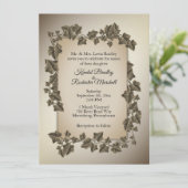 Najaarsviering bruiloft uitnodiging 5,5 x 7,5 inch (Staand voorkant)