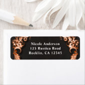 Najaarsviering Sinaasappel Floral Flowers Etiket (Insitu)