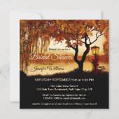 Najaarsviering Uitzicht Bridal Shower Invitation Kaart (Voorkant)