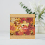 Najaarsviering Verloving Uitnodiging (Staand voorkant)