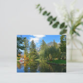 Najaarsvijver idyll briefkaart (Staand voorkant)