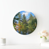 Najaarsvijver idyll grote klok (Huis)