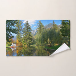 Najaarsvijver idyll handdoek