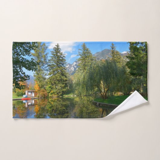 Najaarsvijver idyll handdoek (Handdoek)
