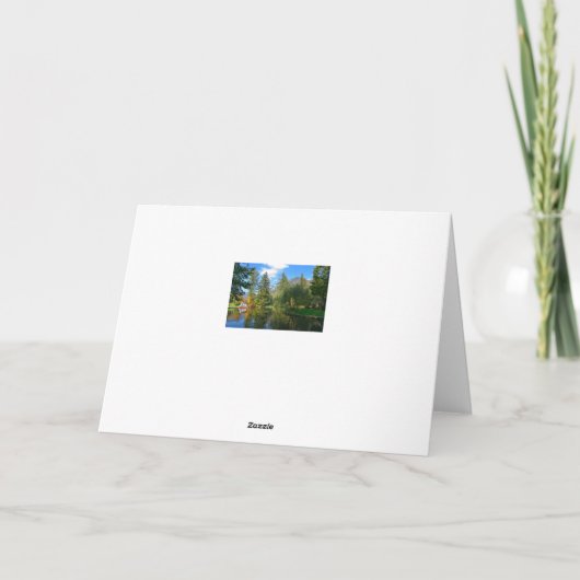 Najaarsvijver idyll kaart (Achterkant)