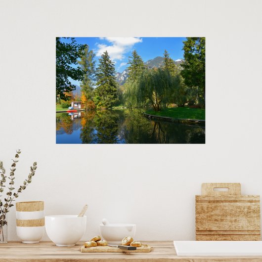 Najaarsvijver idyll poster (Keuken)