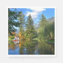 Najaarsvijver idyll servet