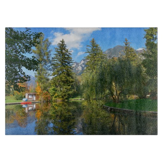 Najaarsvijver idyll snijplank (Voorkant)