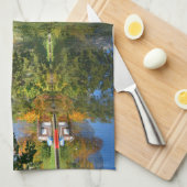 Najaarsvijver idyll theedoek (Quarter Fold)