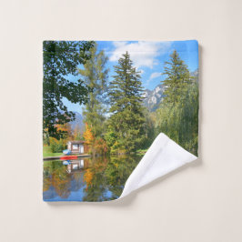 Najaarsvijver idyll washandje