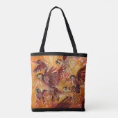 Najaarsvlucht in de Herfst Tote Bag (Achterkant)