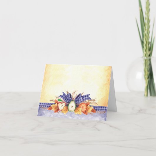 Najaarsvruchten - Nota-Kaart Feestdagen Kaart (Voorkant)