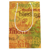 Najaarswoorden en bladeren medium cadeauzakje (Voorkant)