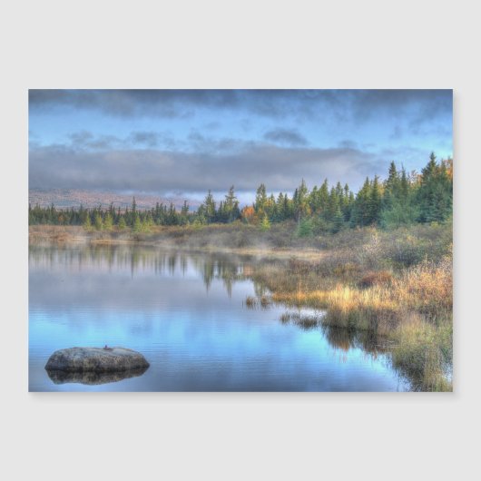 Najaarszonsopgang bij het Moosehead Lake Maine (Voorkant)