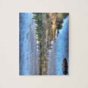 Najaarszonsopgang bij het Moosehead Lake Maine Legpuzzel