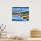 Najaarszonsopgang bij het Moosehead Lake Maine Poster (Keuken)