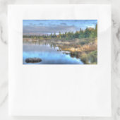 Najaarszonsopgang bij het Moosehead Lake Maine Rechthoekige Sticker (Tas)