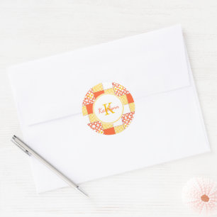 Najaart Tints Quilt Pattern Ronde Sticker