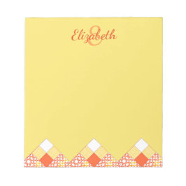 Najaartint kantelblokpatroon notitieblok