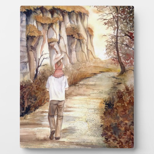 Najaartrail Waterverf schilderen Fotoplaat (Voorkant)