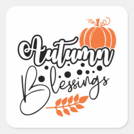 Najaarzegeningen Vierkante Sticker