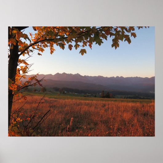 Najaarzon Tatras Poster (Voorkant)