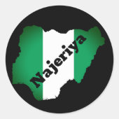 Najeriya Ronde Sticker (Voorkant)