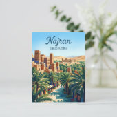 Najran Saoedi-Arabië Briefkaart (Staand voorkant)