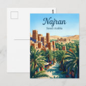 Najran Saoedi-Arabië Briefkaart (Voorkant / Achterkant)