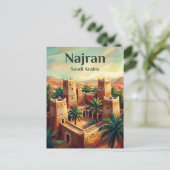 Najran Saoedi-Arabië Briefkaart (Staand voorkant)