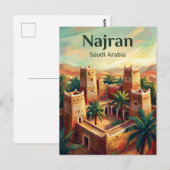 Najran Saoedi-Arabië Briefkaart (Voorkant / Achterkant)