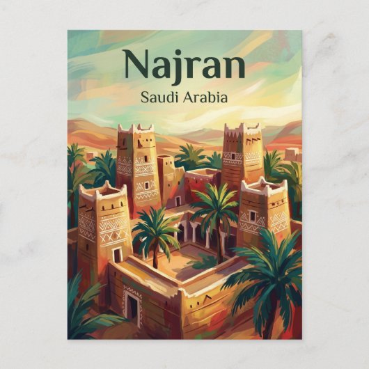 Najran Saoedi-Arabië Briefkaart (Voorkant)