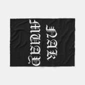 Nak Muay Thai Kickboksen Middeleeuws Oud Engels Fleece Deken (Voorkant (Horizontaal))