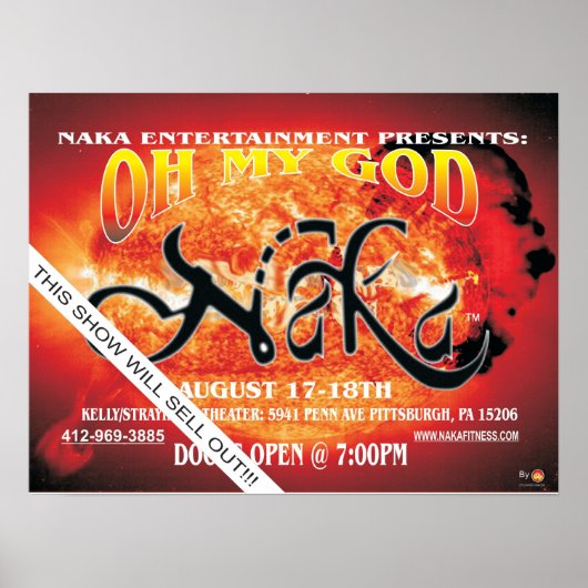 NAKA OH MY GOD POSTER (Voorkant)