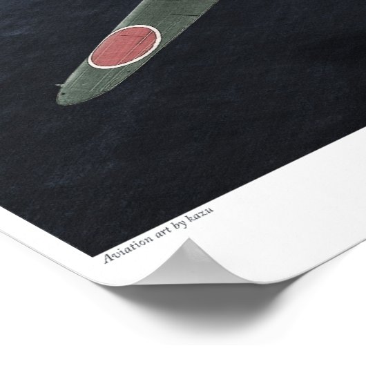 Nakajima B5N1 "Kate torpedo bomber" Poster (Hoek)