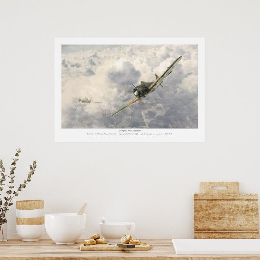 Nakajima Ki-43 Hayabusa Poster (Keuken)