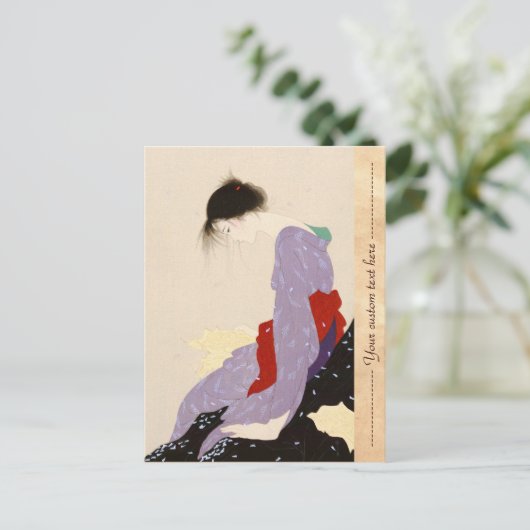 Nakajima Kiyoshi Love Letter japanese vrouwelijke  Briefkaart (Staand voorkant)